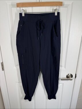 IG In Good State dark navy blue athleisure active wear joggers size small